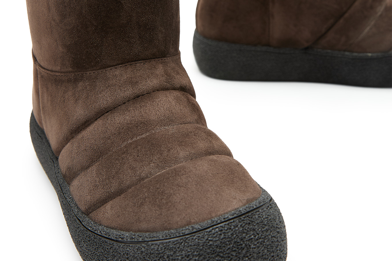 полусапоги 30288AW-1938 темно-коричневый велюр, фото 3